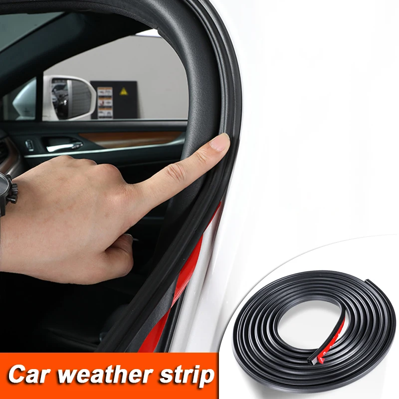 Anti Collision Car Door Rubber Stickers Auto Sealing Strips For Hood Trunk Sound Insulation Weatherstrip Interior Accessories