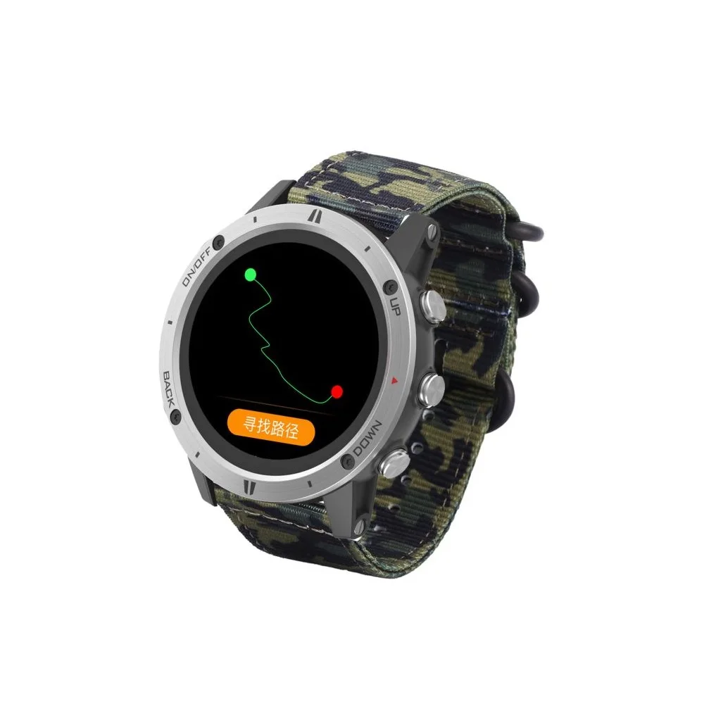 SUNROAD G5 Tactical Camo Guard Watch BLE 5.0 Rejects call GPS+Compass+Triathlon1.28