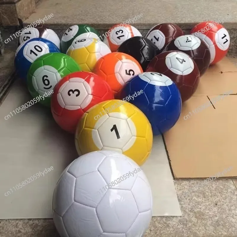 Football No. 3, No. 4, No. 5, Machine-sewn Foot-kick Billiards, A Set of Fancy Billiards