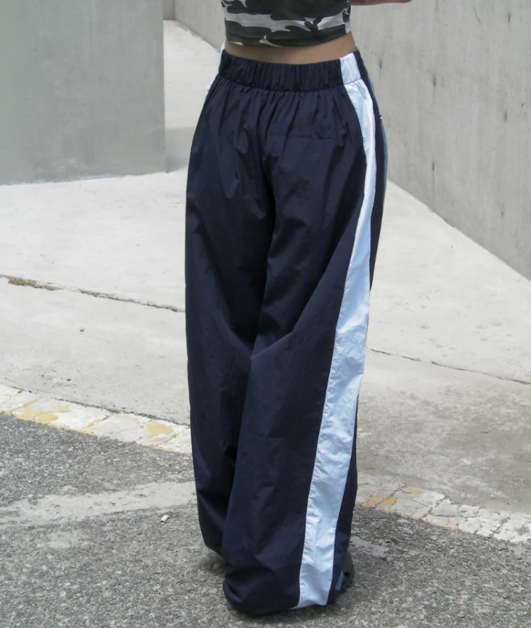 High Waist Straight Leg Denim Jeans Women's Color Blo Design Long Pants Dstring Waist Cuffed Loose Fit Blue Jeans