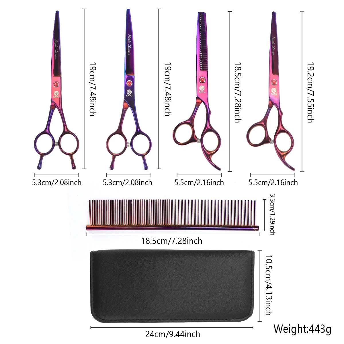 Professional 6 inch Hair Scissors Thinning Stainless Barber Scissors Cutting for Pet Women Man Hair Shears Scissor Salon Tools