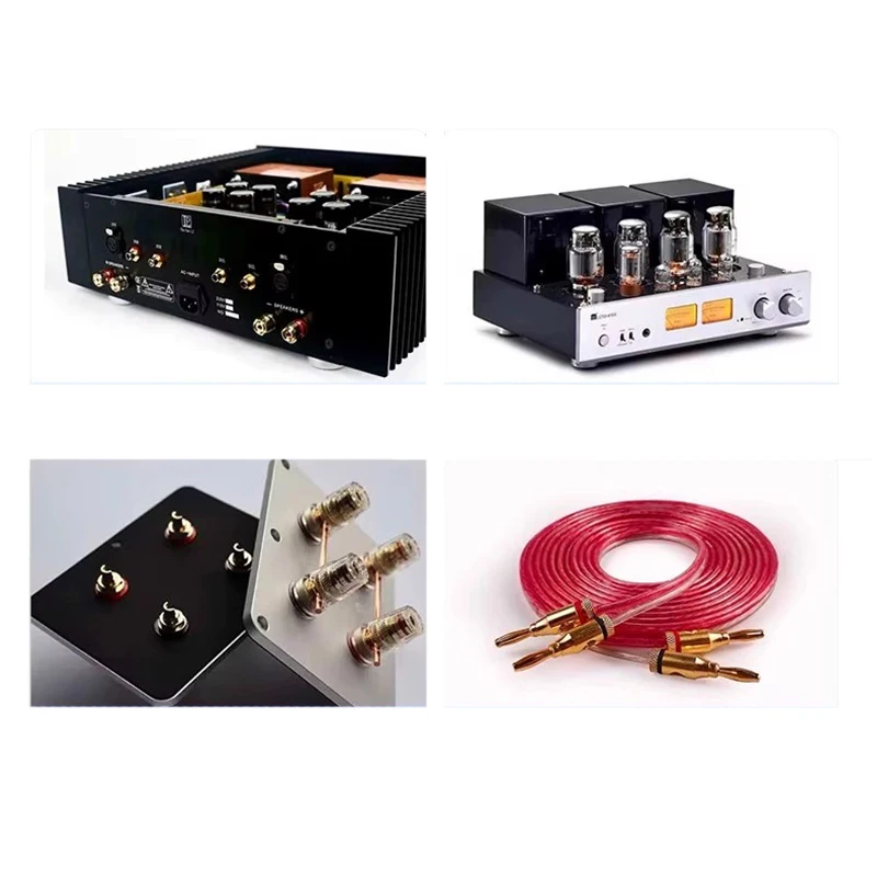 2/4/10pcs 4mm Audio Speaker Connector Banana Plug Musical Cable Wire Adapter Gold-Plated Speaker Pin Connectors C5