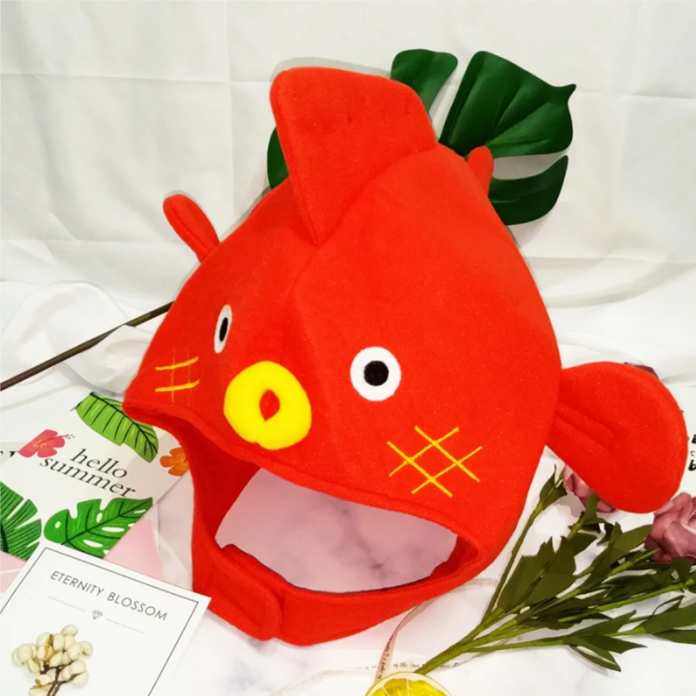 Cute And Funny Crab Octopus Snapper Fish Headgear Aquarium Sports Performance Children's Cartoon Hat