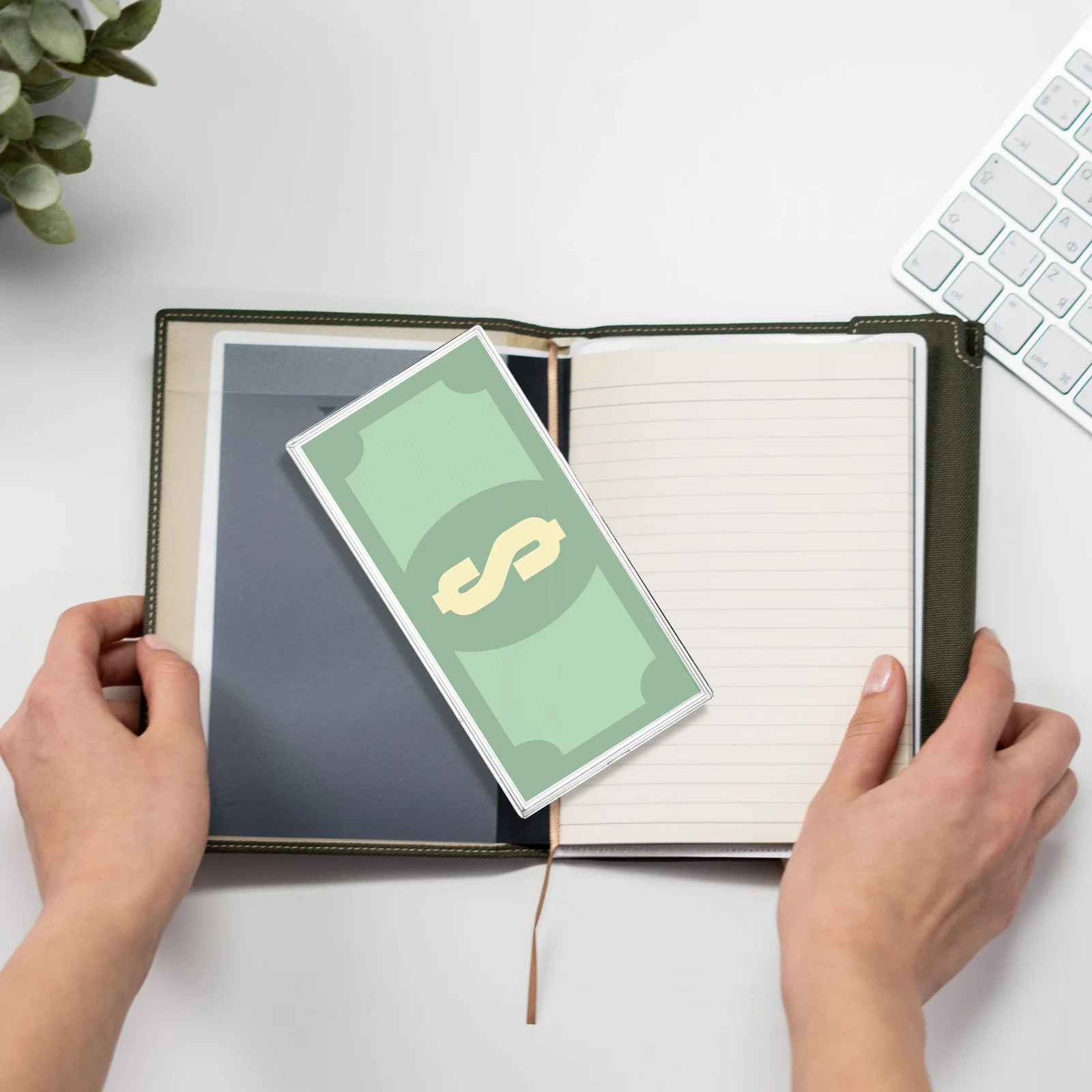 10 Pcs Banknote Box Clear Money Sleeves Protector Photo Album Holders Organizer Coin Protective Purse Banknotes Collection Case