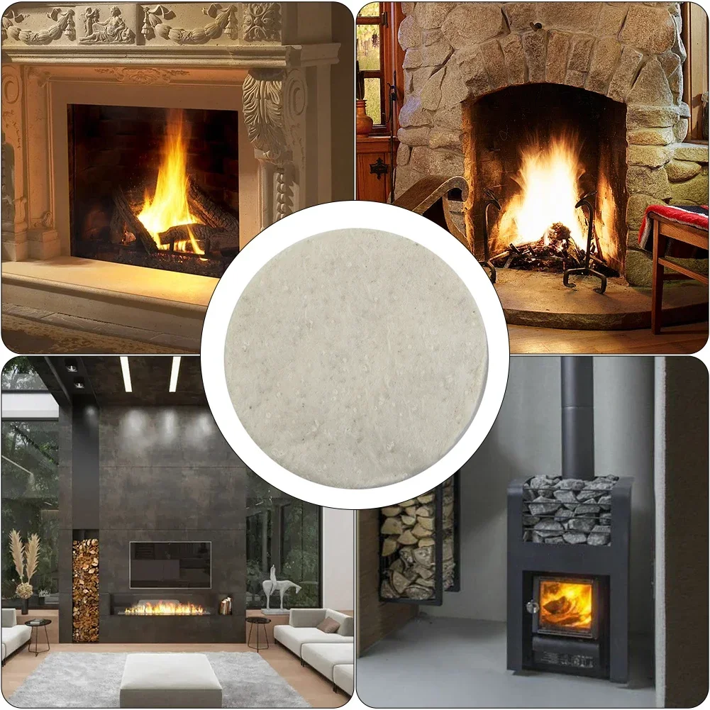 

5pcs/set Fireplace Ceramic Sponge Bio-fibres Ceramic Calcium-Magnesium-Silicate Fibres Firplace Firebox Safety Bio Fire Kitchen