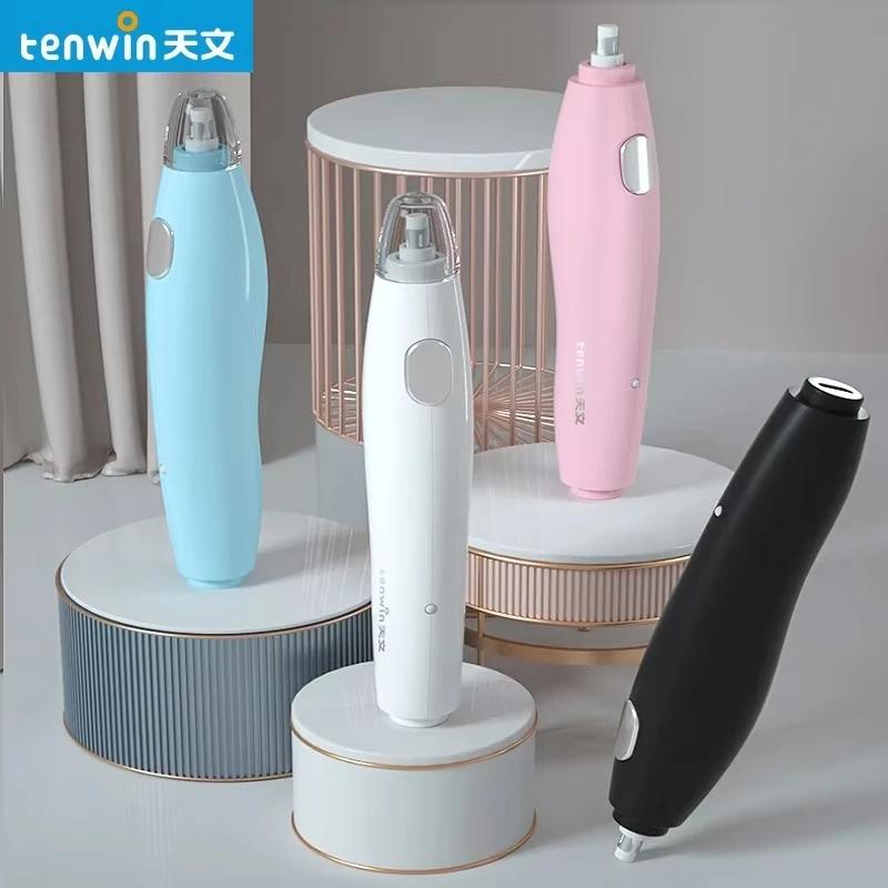 Tenwin Electric Eraser Set With Refill Sketch Electric Highlight Eraser Charging Powered Mechanical Rubber School Stationery