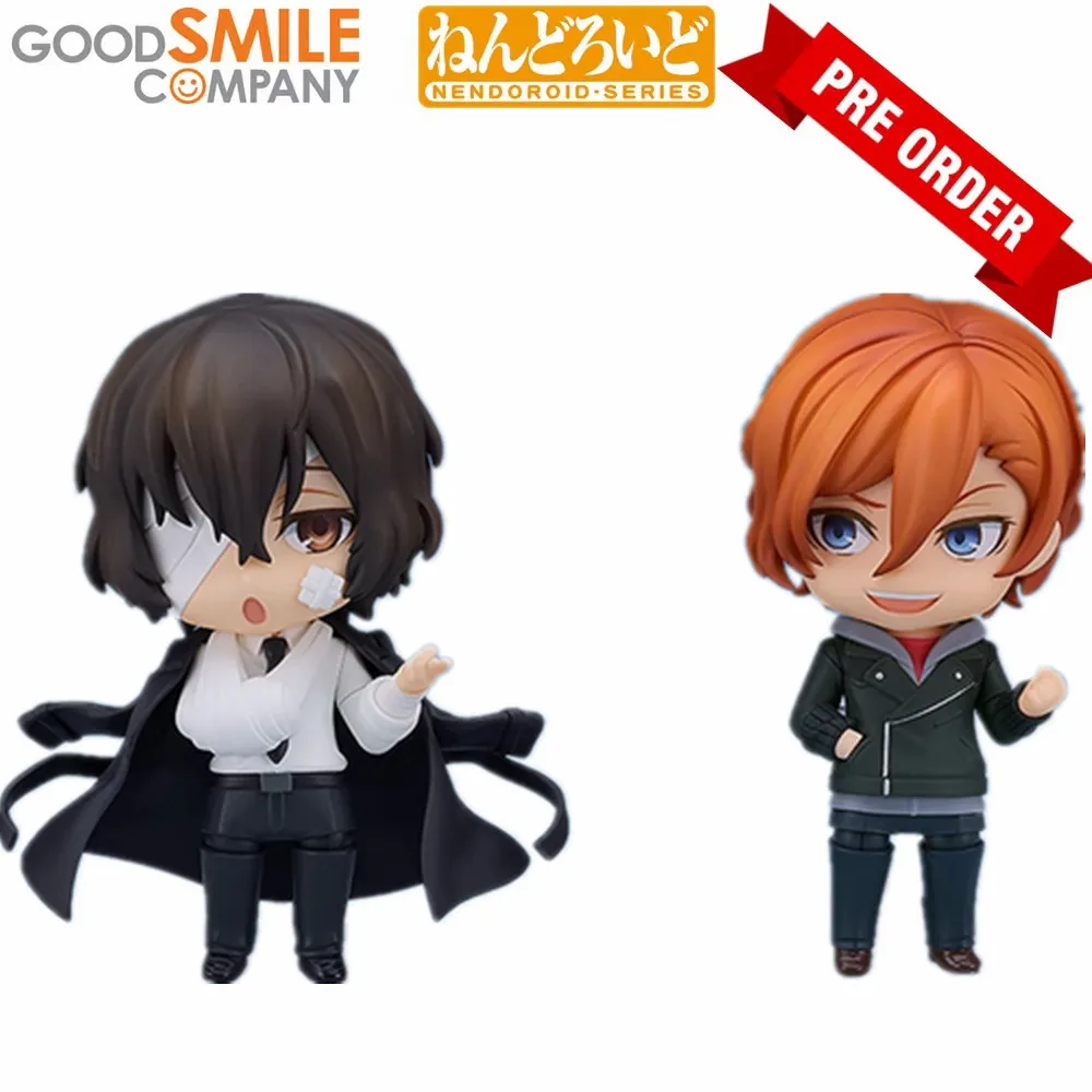 

Original Bungo Stray Dogs Dazai Osamu Nakahara Chuuya OR 2409 2410 Anime Action Figure Toys 10cm Q Ver. PVC Model Kids Gift