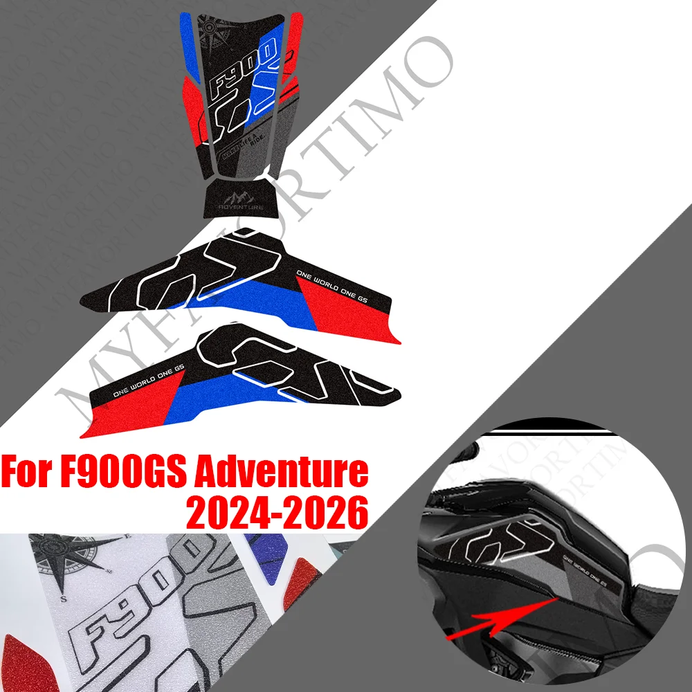 

For F900GS F900 GS F 900 Adventure ADV Tank Pad Cap Grips Gas Fuel Knee Stickers moto Decals Protection 2024 2025 2026