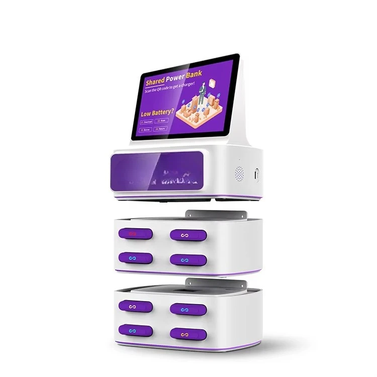 

Wholesale product sales Power bank rental kiosk with 3 cables, support for laptops and electronics, custom service available