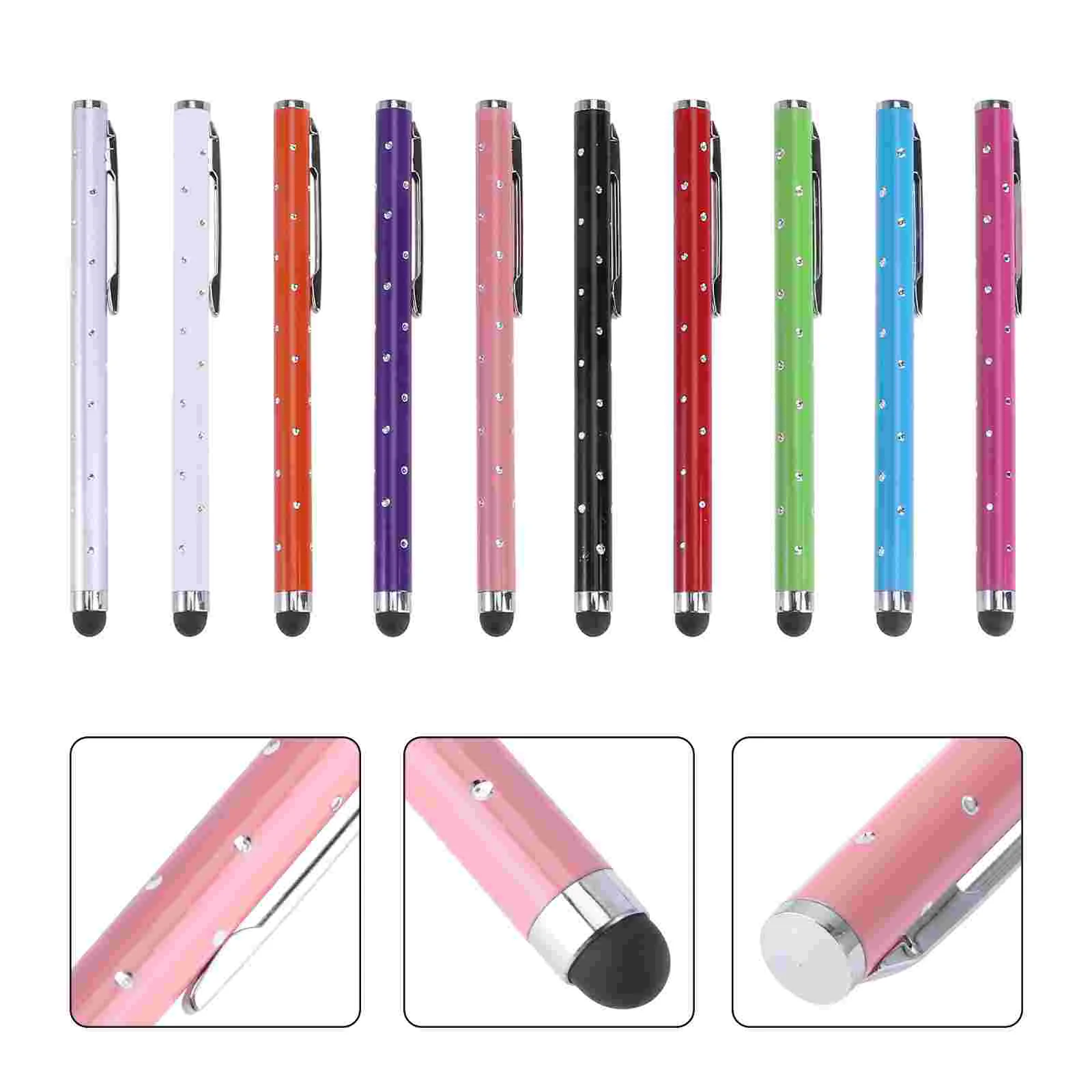 10 pcs Design Capacitive Stylus Screen Touch Pen for Mobile Phone Tablet Use Metal Pen Pen for Phone Pen for Tablet