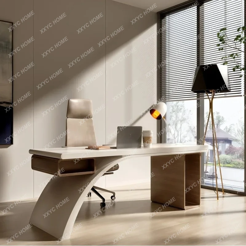 A  Paint Computer Desk Creative Special-shaped Desk Modern Simple Desk Boss Manager Table