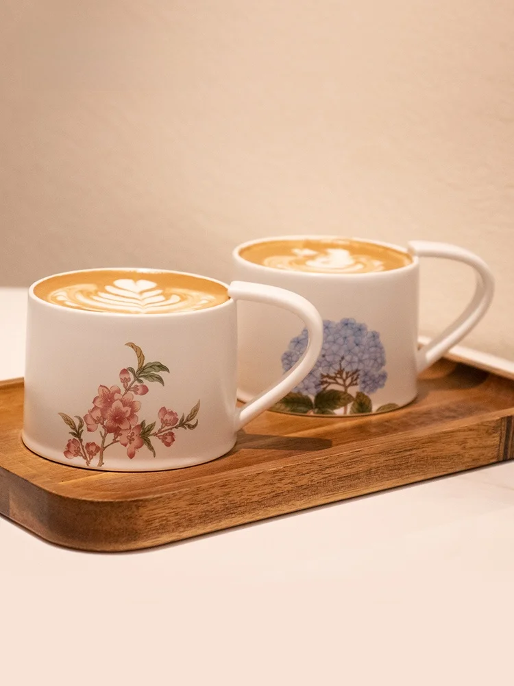 Creative National Museum of China Tea Set Coffee Cup Plate Set Mugs Birthday Gift for Elders Ceramic Blue Color Gift Box