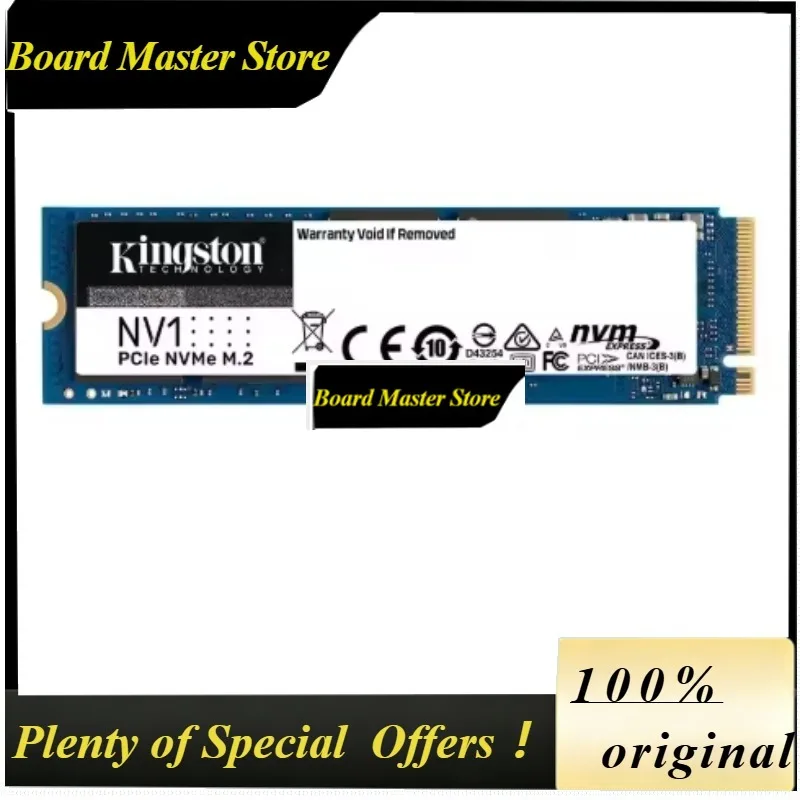 BoMaSKingston NV1 NV3 PCIe 4.0 M.2 2280 NVMe SSD Internal Hard Drive 250GB 500GB 1TB 2TB Up To 6000Mb/s