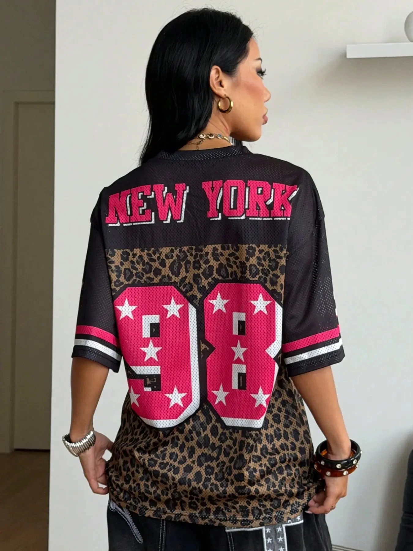 تيشيرت نسائي كاجوال بطبعة الفه - مراجعة Women'S Fashion Rugby Top وسعره