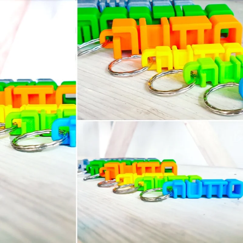 Custom Logo Acrylic Keychain 3D Print personalized cute Keychain Gift for Mothers Day Family Jewelry Male Gifts