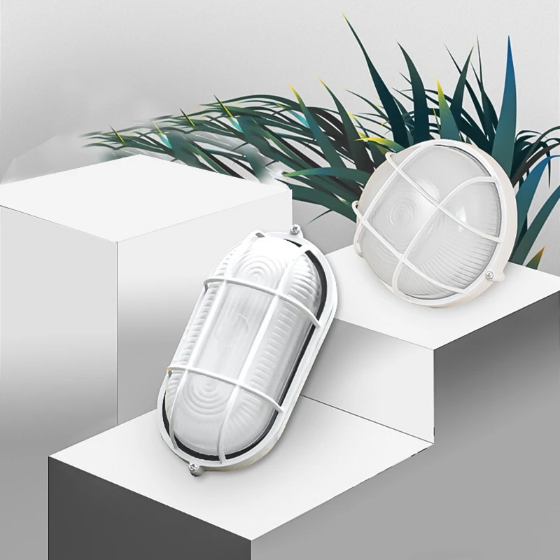 Oval Sauna Light Vapor-Proof Explosion-Proof Light Lamp for Sauna Steam Room Bathroom Use