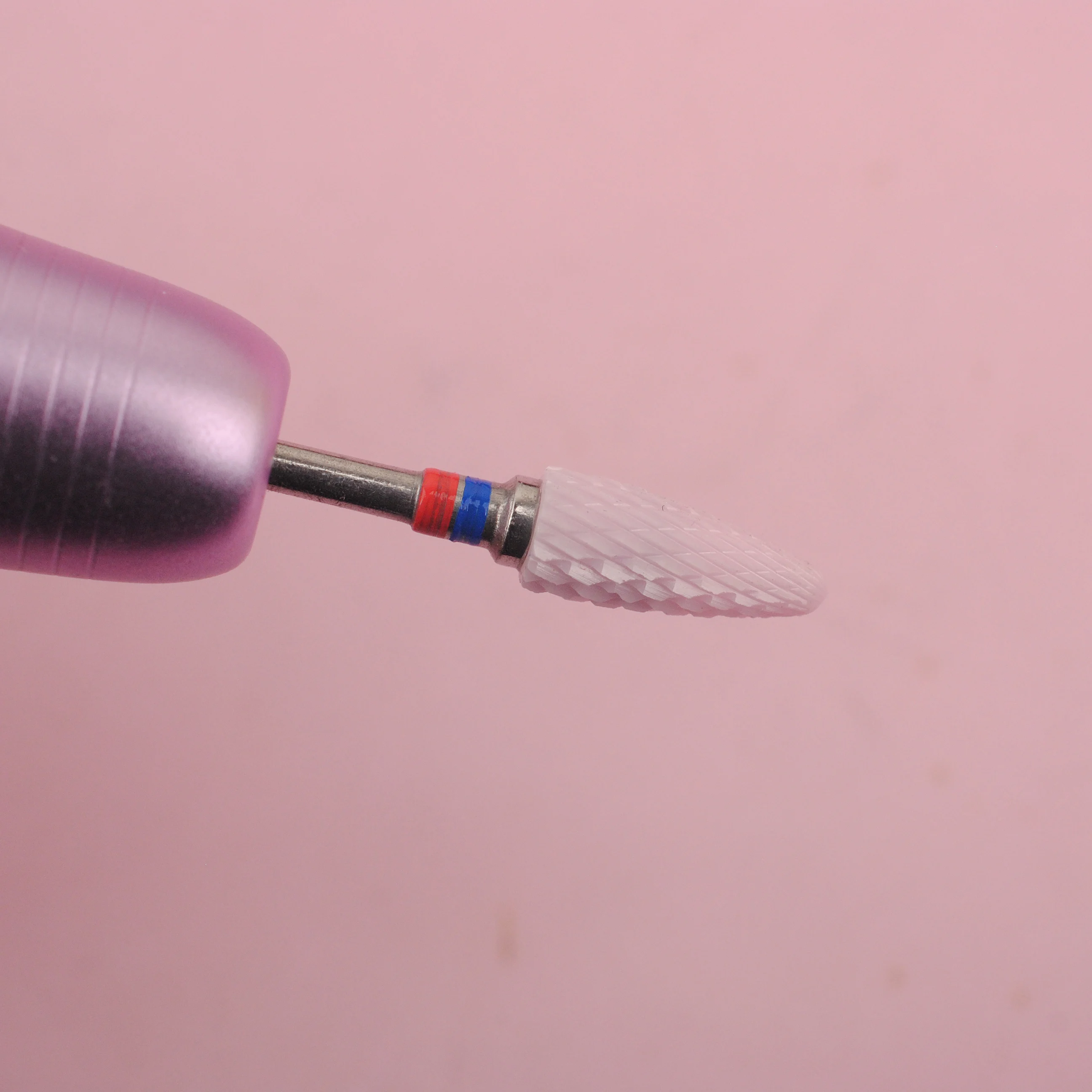 1個 セラミックネイルドリルビット ロータリーキューティクルバーマシン ジェルリムーバーファイル 電動ドリルマシン用ネイルアートツールアクセサリー