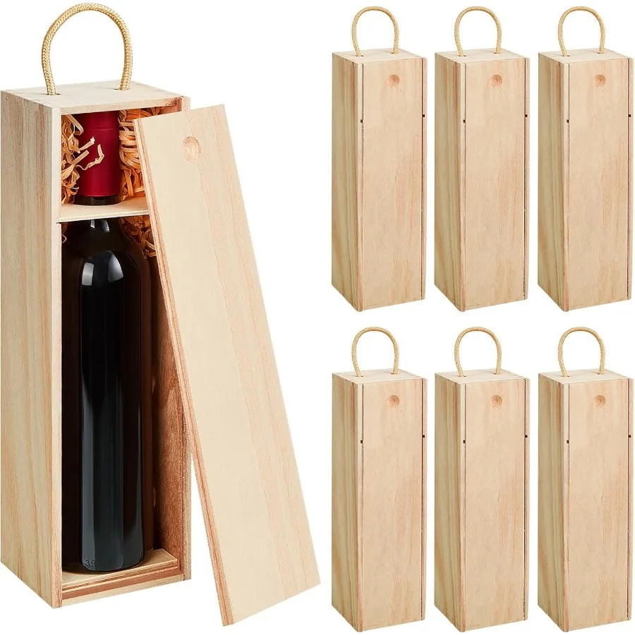 6 uds. De huevos de vino de madera de San Valentín, buey de madera sin fizar con hilo, lanzadera única de rafia para manualidades DIY, irtday, boda de San Valentín