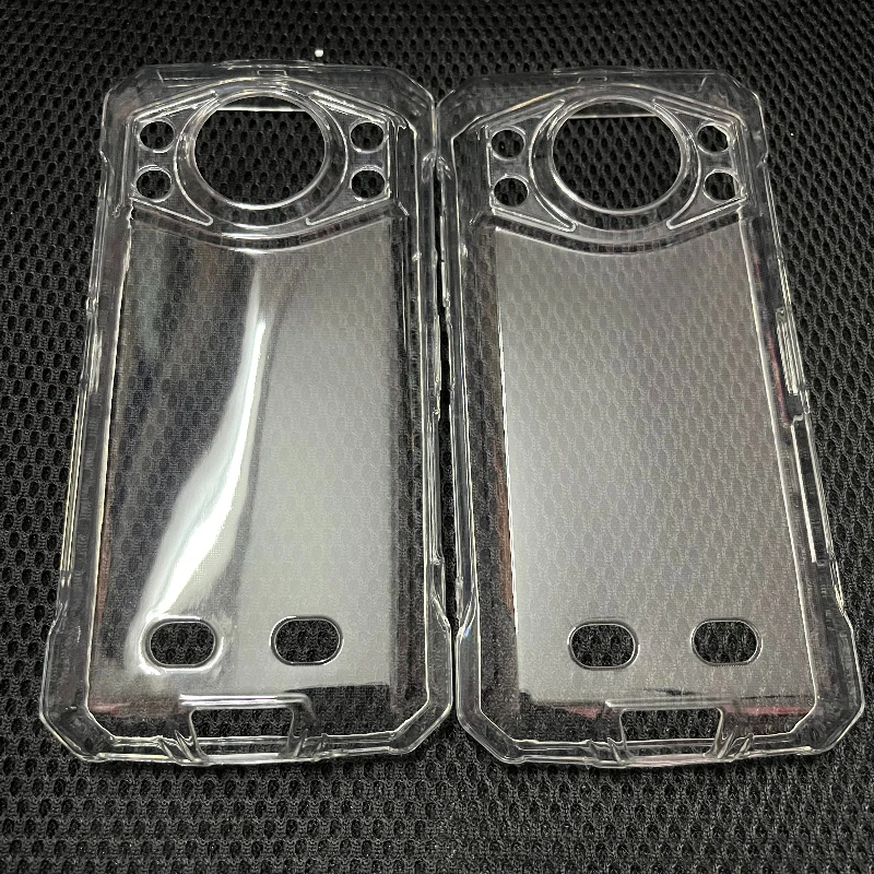 Miękkie etui TPU na telefon Doogee Fire 7 Ultra, silikonowa obudowa na tył telefonu Doogee Fire7Ultra, czarne, przezroczyste, miękkie etui. — zdjęcie produktu 2
