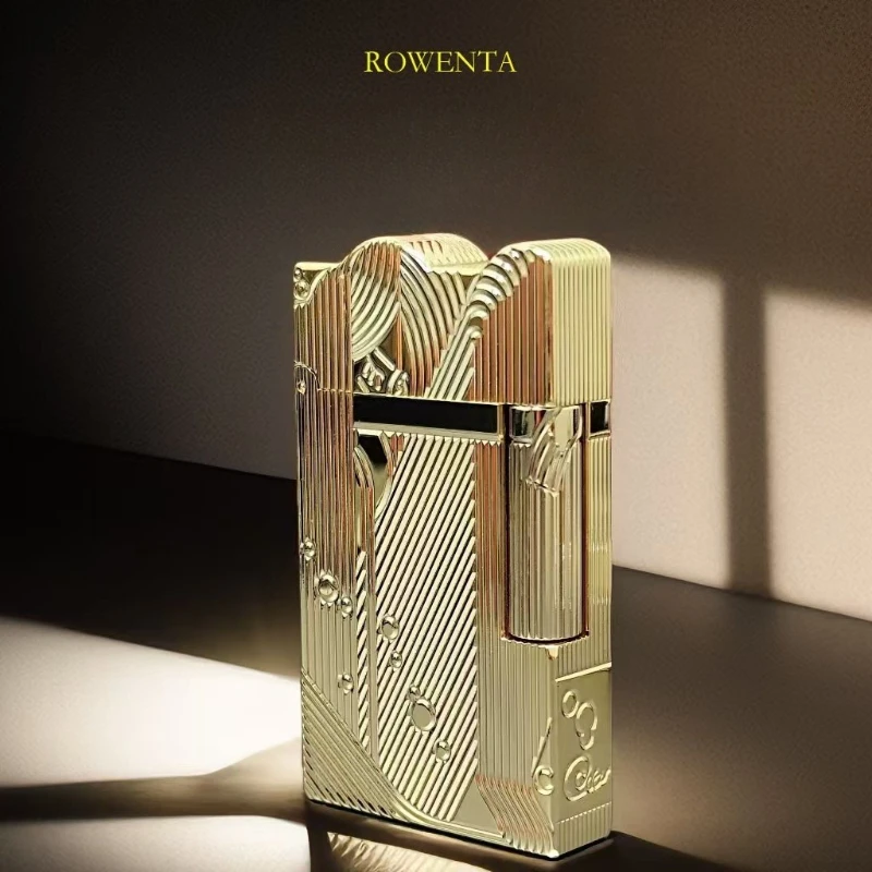 

Classic Sound Brass Lighter Gold Sleeping Mermaid Pattern Retro Kerosene Lighter Fire Men's Collection Exquisite Men's Gift
