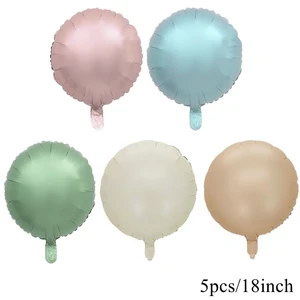 3/5pcs18inch Herzstar Vintage Luftballons rosa beige Blechballons für Erwachsene Kinder alles Gute zum Geburtstag Hochzeit DIY Party Dekorationen 10 Hauptverkäufe beige - №1