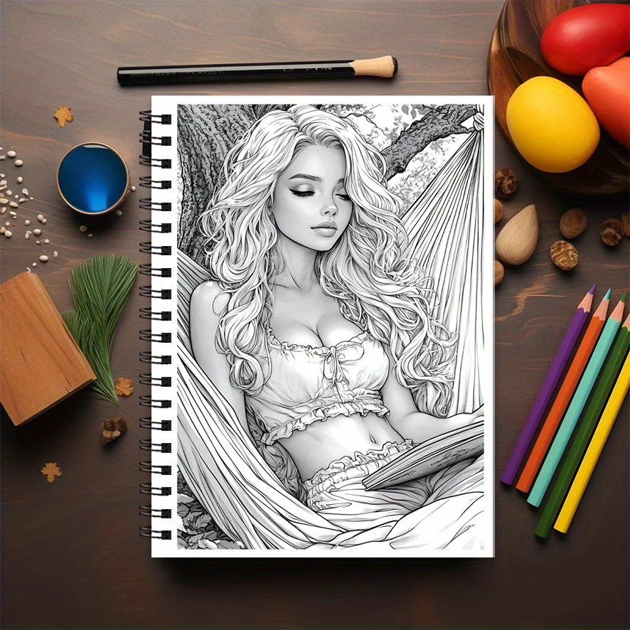 大人のヴィンテージぬりえブック - 8.3 x 11.2 インチ、22 ページ。 リラックスやホリデーギフト、新学期のサプライズに最適です。