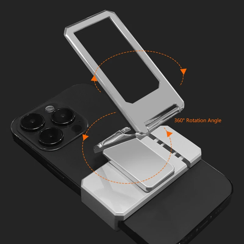 

Вращающаяся складная подставка, задний зажим, кронштейн, держатель для телефона, многоугольный портативный стол, металлическая подставка для пальцев, регулируемый держатель, новый