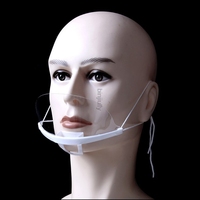 Transparent Masks Permanent Anti Fog Catering Food Hotel Plastic Kitchen Restaurant Masks Chef's special