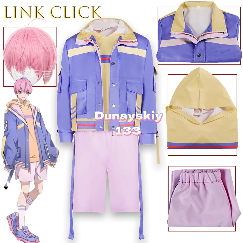 

Link Click Siv Tianchen Li Cosplay Costume Full Set Casual Sportswear With Coat Hoodie Wig Anime Outfit For Halloween Party