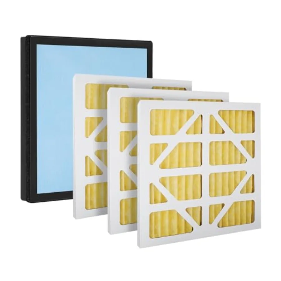 

Upgraded 3 Pack MERV-11 Filter and 1 Pack HEPAand Activated Carbon Filter Replacement Set Compatible with AlorAir CleanShield H