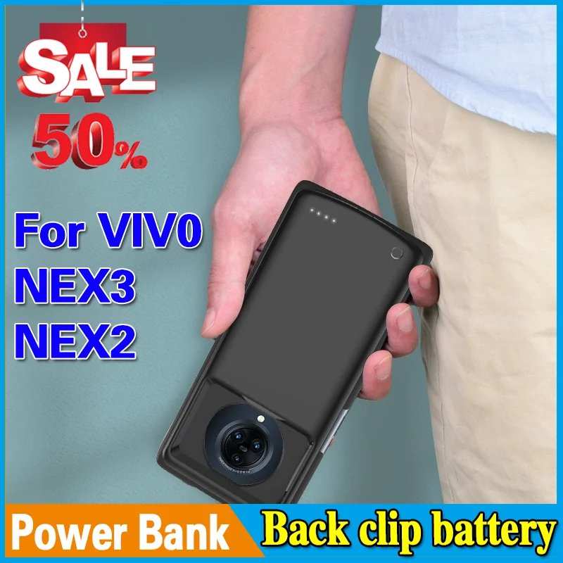 

High-Quality Back Clip Battery 6000mAh Power Bank for VIV0 NEX3 NEX2 Battery Power Case Powerbank