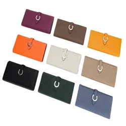 URBAN MASTER 9 Colors Women Genuine Cow Leather Long Fashion Ladies Clutch Phone Purse Multi-Card Holder Luxury Designer Wallets