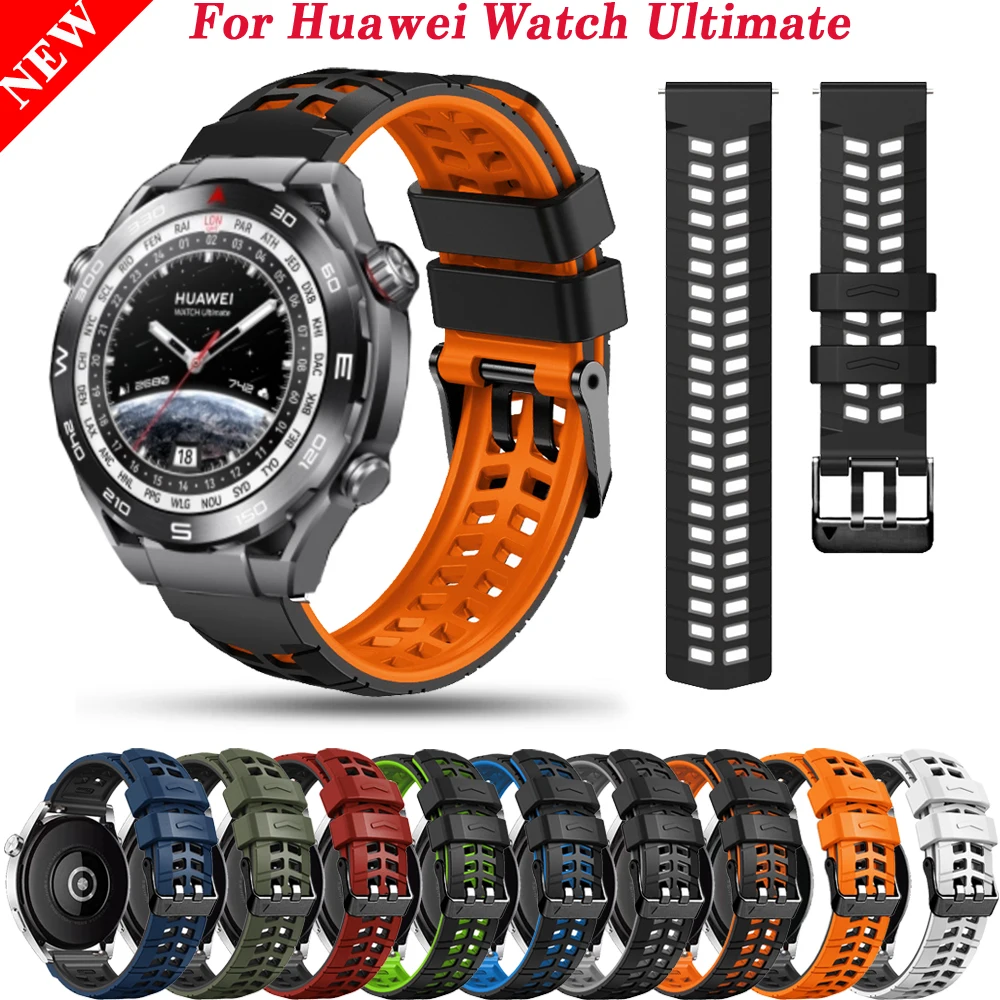 22mm Silicone Watchband Strap For Huawei Watch 4 4 Pro Smartwatch Wristband Huawei Watch Ultimate GT 2 GT3 46mm/GT2 Pro Bracelet