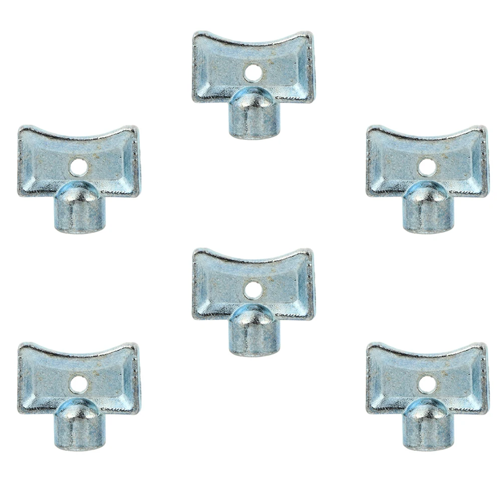 

6pcs Radiator Bleed Valve Key Zinc Alloy Corrosion Resistant Water Tap Wrench Suitable Common Radiators Plumbing Valves