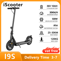 iScooter i9s Electric Scooter 36V 10Ah Lithium Battery 500W Motor 10 Inch Pneumatic Tire Max Speed 35km/h Electric Scooter