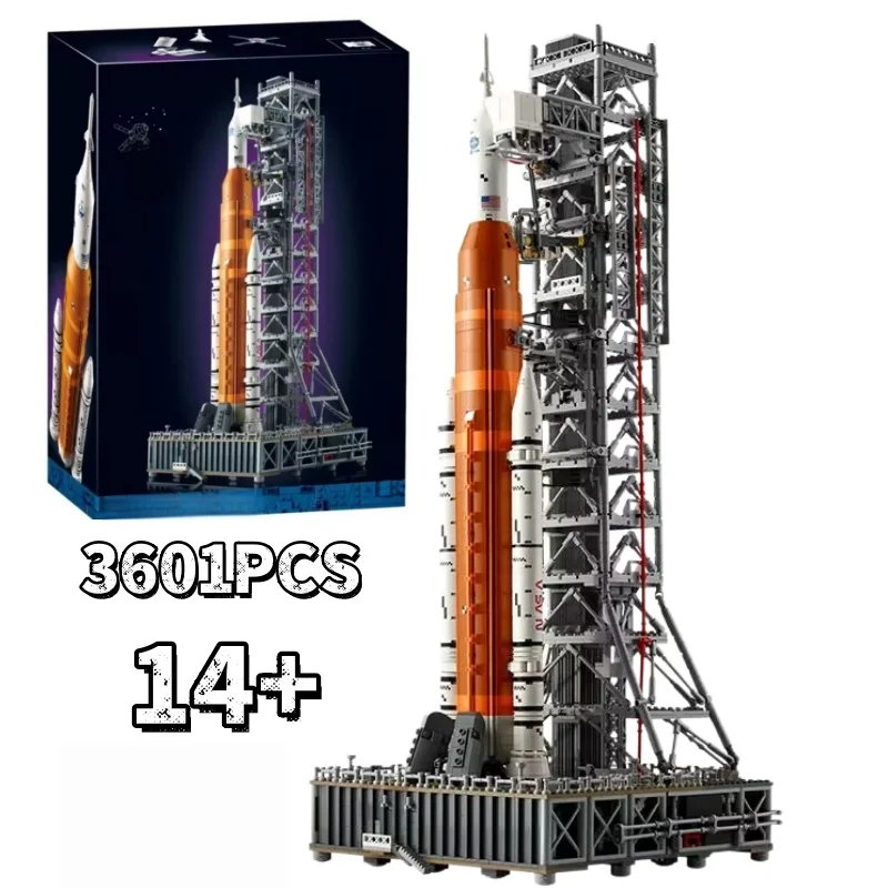 

2025NEW Creativity Space 3601pcs Launch System Blocks Bricks Assembling Model Fit 10341 Toys for Children Christmas Gift Set