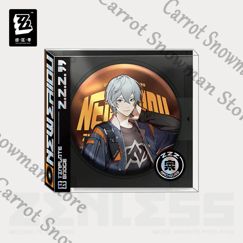 Anime genuino Zenless Zone Zero Belle Wise insignia emblema hojalata broche cuentas brillantes Cospaly regalo de dibujos animados
