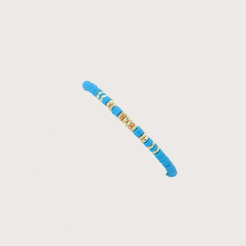 2023 Multicolor Heishi Bracelets for Women Stacking Summer Surfer Bracelet 4mm Polymer Clay Disc Beads Pulseras Boho Jewelry