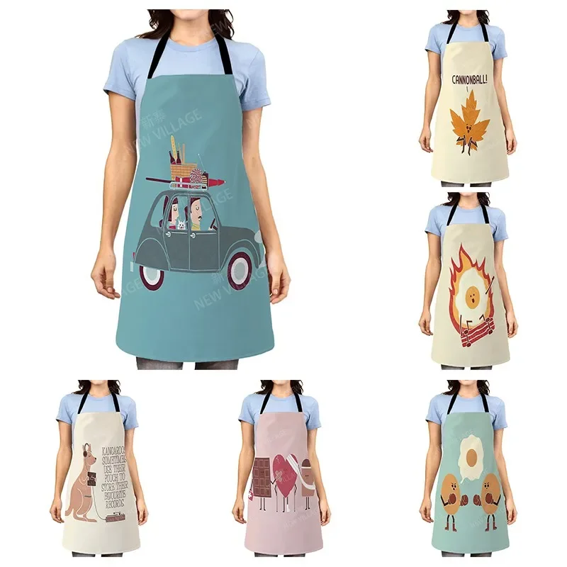 Aesthetic Women kitchen apron kids original Children Waterproof girl princess waiter work apron oil proof cartoon kawaii cute