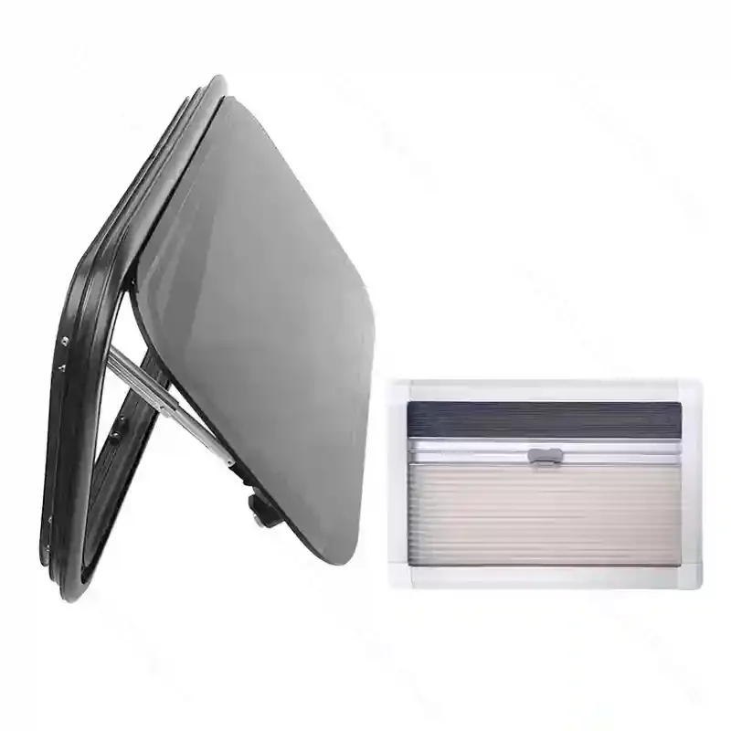 RV window acrylic double-layer external push window trailer hanging thermal insulation glass modified window opening