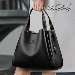 2024 Fashion Tote Designer High Quality Women Shoulder Bags Luxury Leather Large Capacity Tote Bag Casual Versatile Bucket Bag