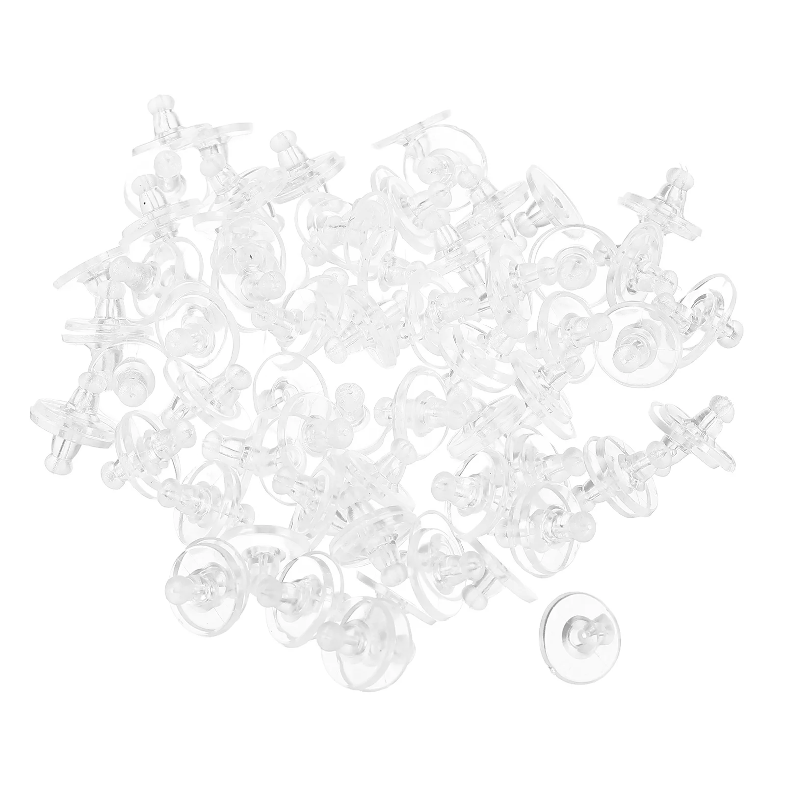 

500pcs Silicone Backs Replacement Secure Locking Backs Women Pliable Earring Accessories For Heavy Earrings Safe Skin-Friendly