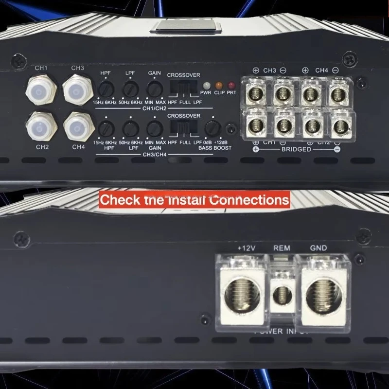 Fullrange Brazilian Car Amplifier RMS 500W 4CH Subwoofer Speaker Amplifier Midrange Bass 4000W Car Amplifier Class D