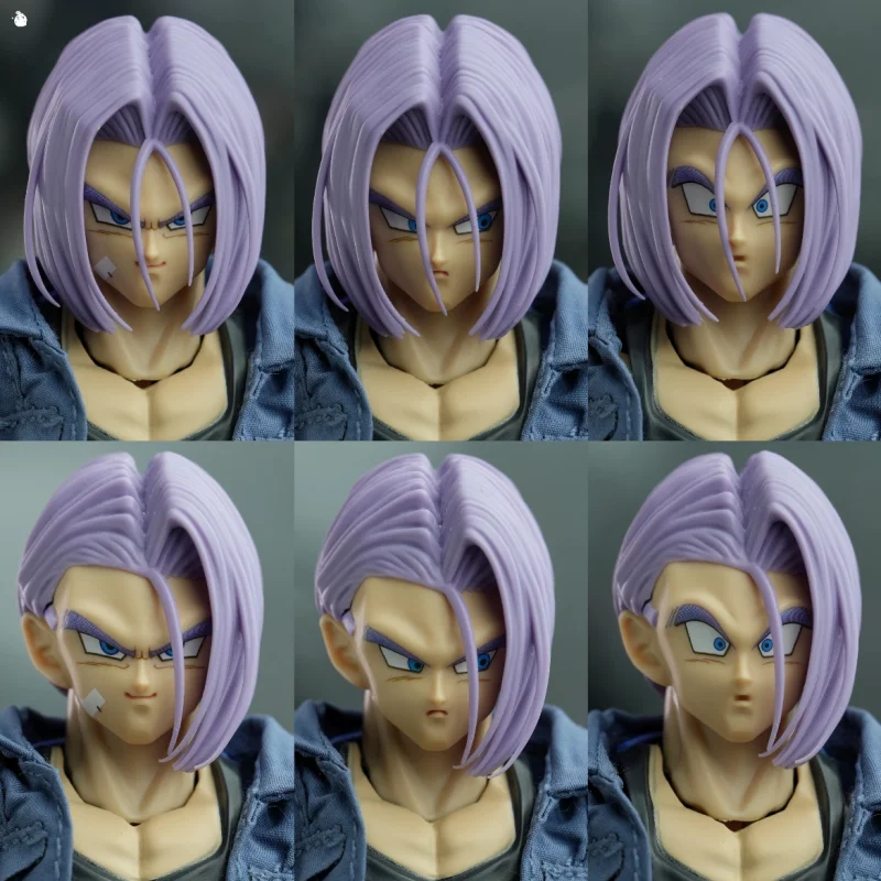 

In Stock Air Studio Dragon Ball Shf Super Saiyan Trunks Head Accessories Head Sculpt Glove Vest Anime Action Figures Model Toys