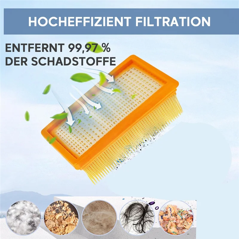 10 bolsas de aspiradora KFI 487 con 2 filtros KFI 4410 para Karcher WD4 WD5 WD6 WD5P WD6P MV4 2.863-006.0 y 2.863-005.0 ¡CALIENTE!