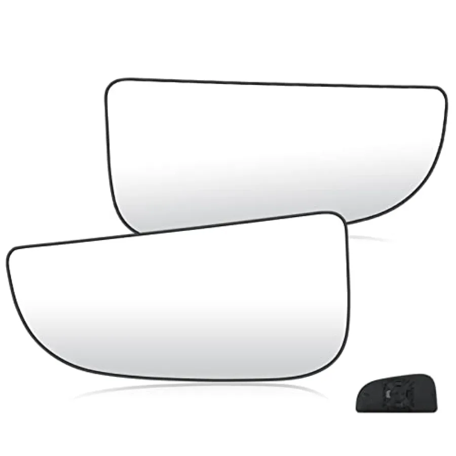 

Lower Driver Passenger Side Tow Convex Mirror Glass With Rear Holder Compatible with 2009-2020 Dodge Ram 1500 2500 3500 4500 55
