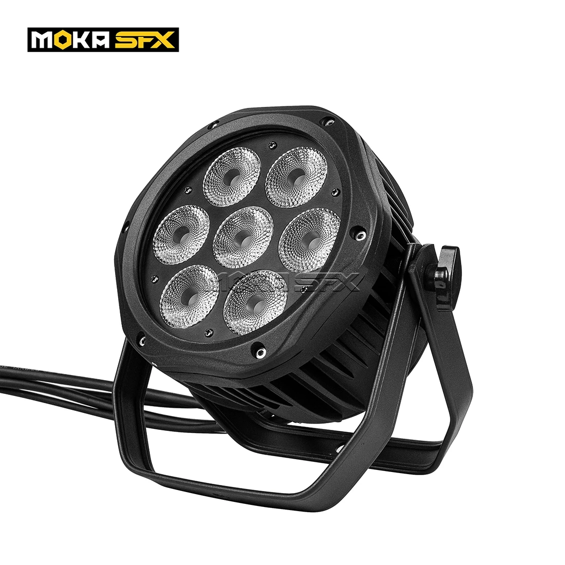 MOKA SFX 7x10w LED Par Light Stage DJ Lighting Professional RGBW 4 In 1 DMX Control Par Cans Hand In Hand for Nighclub Show