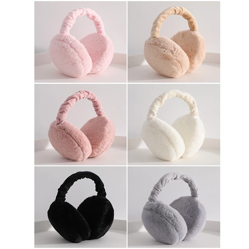 Adjustable Winter Earmuffs Unisex Ear Cover Cute Plush Earmuffs