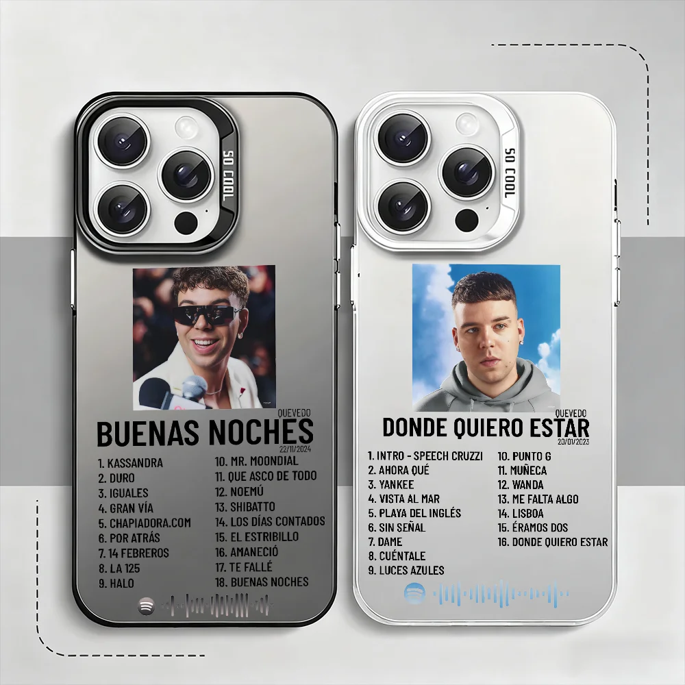 

Singer Q-Quevedo Phone Case For IPhone 12 11 13 14 15 16 17Max Pro Plus Mini Protective IMD Color Cover