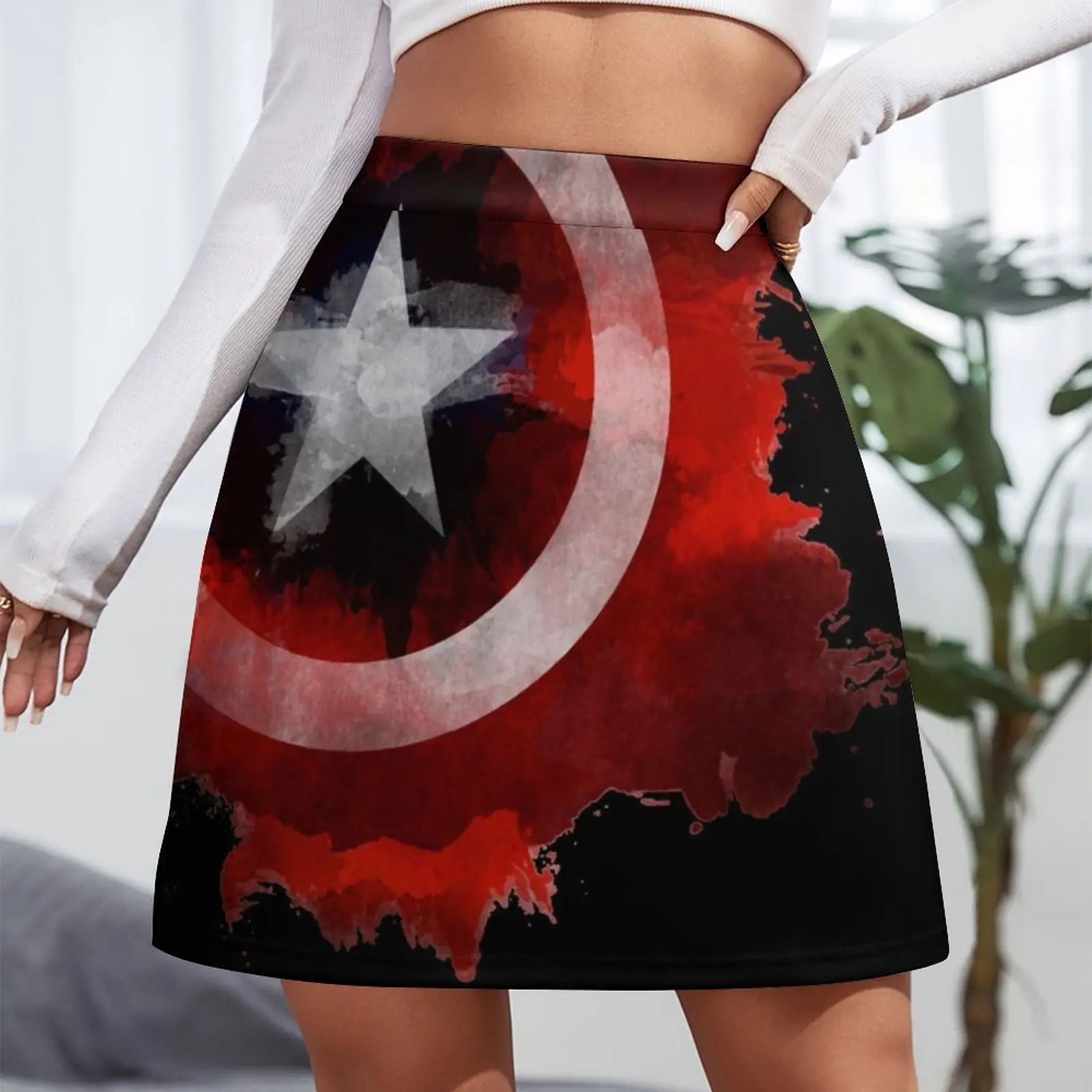 The Captain Stars and Stripes Mini Skirt Short skirt woman fashion korean clothing shorts